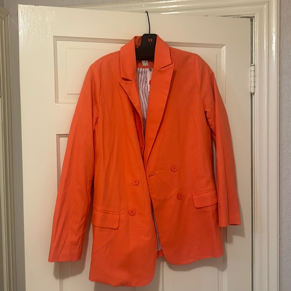 NWT Anthropologie Orange Blazer